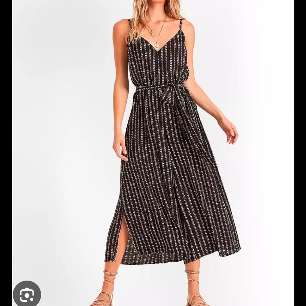 BILLABONG | Shake It Again Striped Printed Wide Leg Jumpsuit